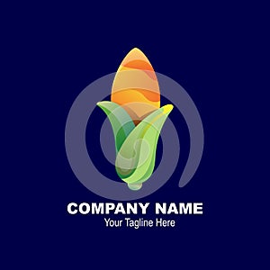 Cron Mark abstract gradient style business logo for company