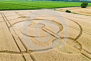 crop circles field Alsace France