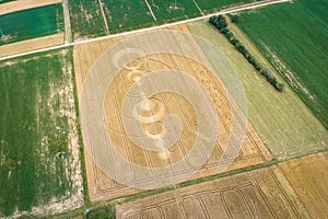 crop circles field Alsace France