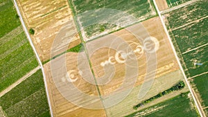 crop circles field Alsace France