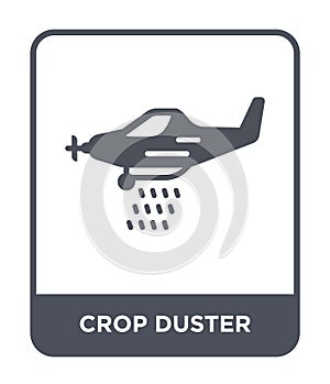 crop duster icon in trendy design style. crop duster icon isolated on white background. crop duster vector icon simple and modern