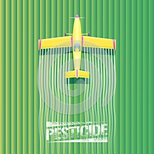 Crop duster plane vector illustration