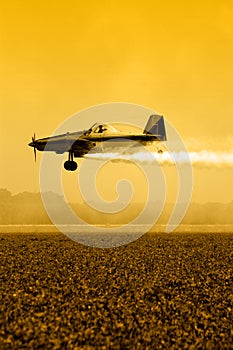 Crop Duster Silhouette