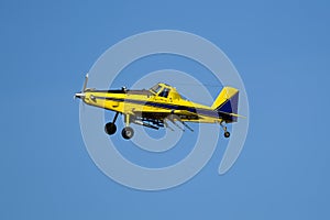 Crop duster in the sky. photo