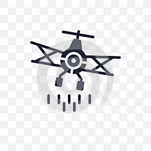 crop duster transparent icon. crop duster symbol design from Transportation collection. Simple element vector illustration. Can b