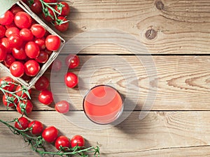 Crop of ripe tomatoes