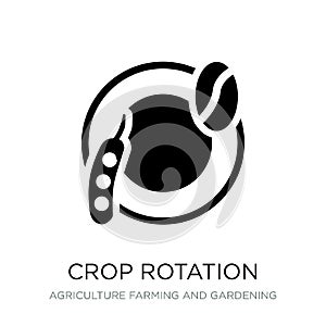 crop rotation icon in trendy design style. crop rotation icon isolated on white background. crop rotation vector icon simple and