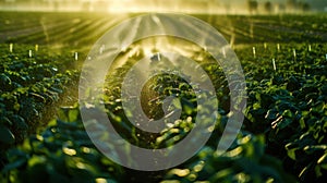 The Crop Row Irrigation.AI generated image