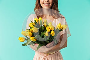 Cropped image of a smiling young girl