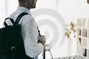 cropped shot of young businessman