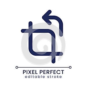 Cropping pixel perfect linear ui icon