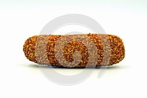 Croquette against a white background