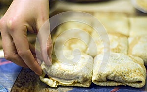 Croquettes in the making