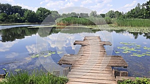 The Crosagny pond at Entrelacs in France