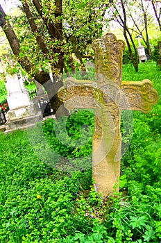 Cross in Arbore Monastery, Moldavia, Romania