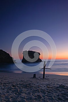 Cross on the beach