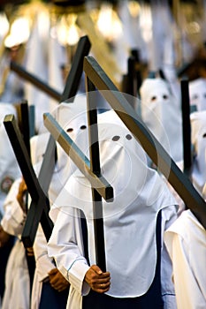 Cross Bearers in Semana Santa Procession