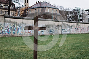 Cross at a Berlin Wall Memorial
