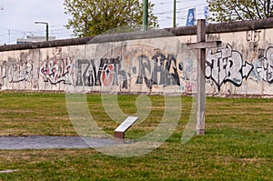 Cross at the Berlin Wall Memorial (Gedenkstätte Berliner Mauer)