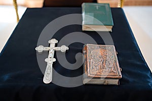 Cross Bible ambo Russia Bataysk 03.28.2020 Church photo