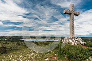 Cross on Cape Kamenjak, Istra, Croatia