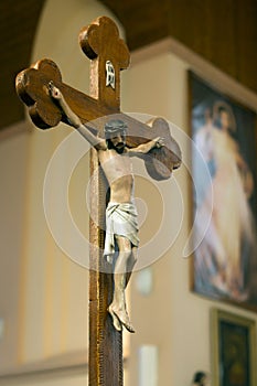 Cross in Catholic church