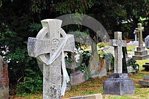 Cross in cemetery