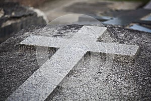 Cross in the cemetery