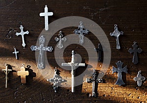 Cross christianity symbol religion on wall