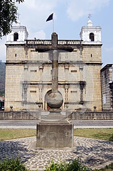 Cross and church photo
