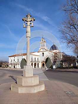 Cross and church