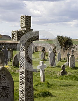 Cross in church graveyard.