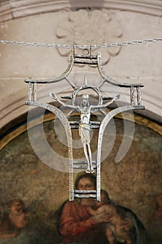Cross in the Church of Our Lady of the Snows in Pupnat, Croatia