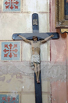 Cross in Church of Saint Roch in Kratecko, Croatia