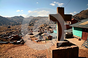 Cross in Copacabana, Bolivia