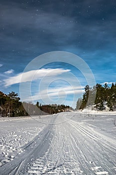 Cross country ski path, Gautefall, Norway