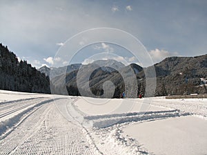 Cross-country ski run