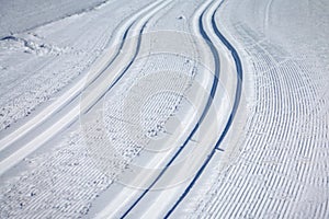 Cross Country Ski Tracks in Engadin photo