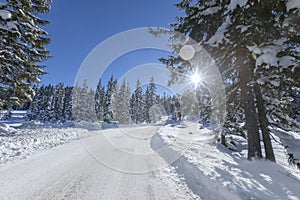 Cross Country Ski Tracks in Tyrol, Austria