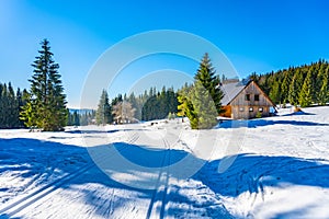 Cross-country skiing in Jizera Mountains