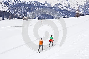 Cross-country skiing langlauf