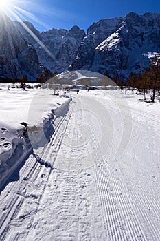Cross Country Skiing Trail - Val Saisera Italy