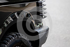 Cross-country vehicle for off road adventures in urban dirt tracks or all-terrain vehicle tire with grip and deep profile military