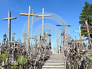Cross in Cross hill near Siauliai town, Lithuania