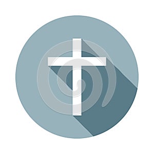 cross of the crossicon in Flat long shadow. One of web collection icon can be used for UI/UX photo