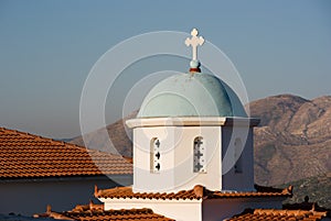 Cross on cupola photo