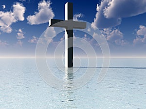 The Cross In Daytime Water 7 photo