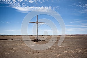 Cross on the desert