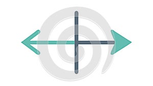 Cross-Directional Arrows Icon Vector, vector design Generative AI
