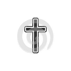 cross, easter icon can be used for web, logo, mobile app, UI, UX